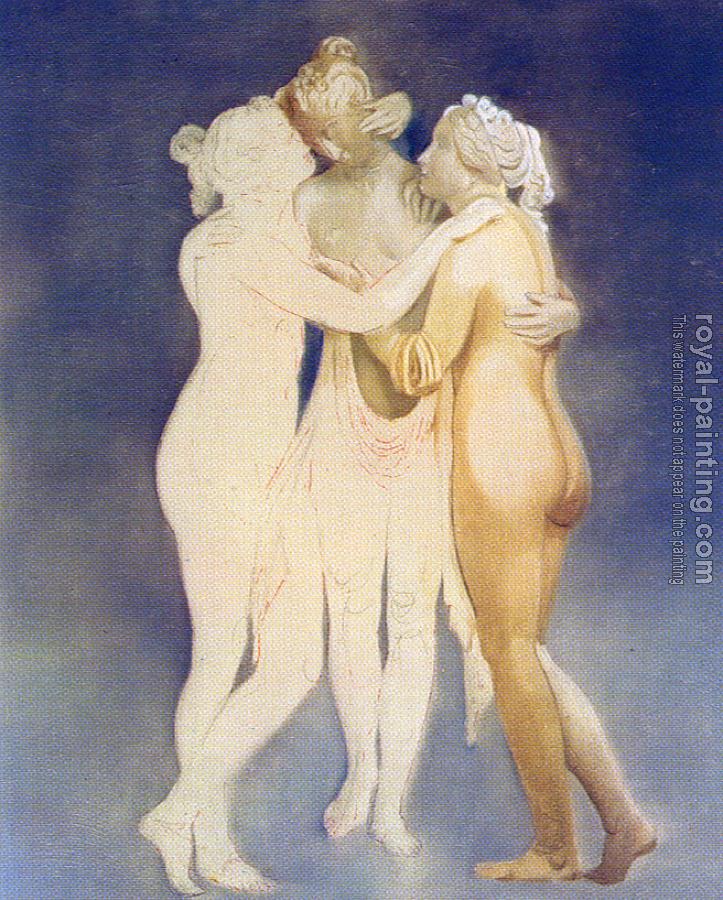 Salvador Dali : Untitled-After Canova's Three Graces